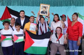 Heroína palestina Leila Khaled de visita en Nicaragua
