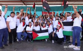 Heroína palestina Leila Khaled de visita en Nicaragua