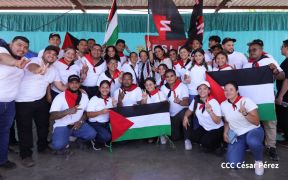 Heroína palestina Leila Khaled de visita en Nicaragua