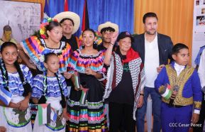 Heroína palestina Leila Khaled de visita en Nicaragua