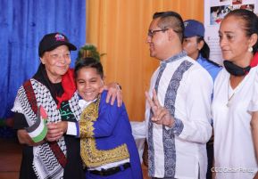 Heroína palestina Leila Khaled de visita en Nicaragua