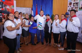 Heroína palestina Leila Khaled de visita en Nicaragua