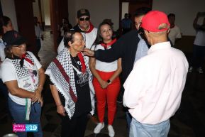 Heroína palestina Leila Khaled de visita en Nicaragua