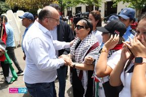 Heroína palestina Leila Khaled de visita en Nicaragua