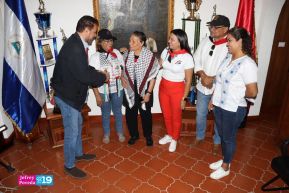 Heroína palestina Leila Khaled de visita en Nicaragua