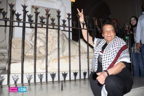 Heroína palestina Leila Khaled de visita en Nicaragua