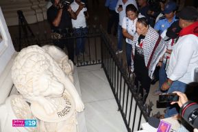 Heroína palestina Leila Khaled de visita en Nicaragua