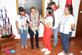Heroína palestina Leila Khaled de visita en Nicaragua