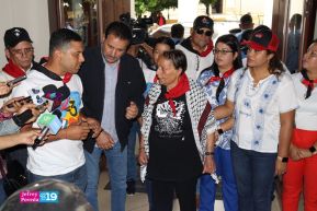 Heroína palestina Leila Khaled de visita en Nicaragua