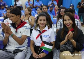 Heroína palestina Leila Khaled de visita en Nicaragua