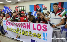 Heroína palestina Leila Khaled de visita en Nicaragua