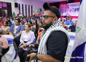 Heroína palestina Leila Khaled de visita en Nicaragua