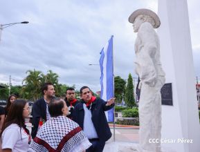 Heroína palestina Leila Khaled de visita en Nicaragua