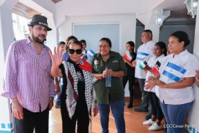 Heroína palestina Leila Khaled de visita en Nicaragua