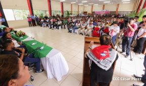 Heroína palestina Leila Khaled de visita en Nicaragua