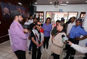Heroína palestina Leila Khaled de visita en Nicaragua