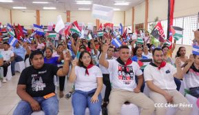 Heroína palestina Leila Khaled de visita en Nicaragua