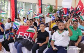 Heroína palestina Leila Khaled de visita en Nicaragua