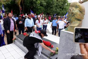 Heroína palestina Leila Khaled de visita en Nicaragua