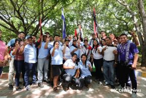 Heroína palestina Leila Khaled de visita en Nicaragua