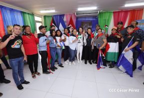 Heroína palestina Leila Khaled de visita en Nicaragua