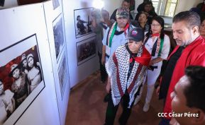 Heroína palestina Leila Khaled de visita en Nicaragua