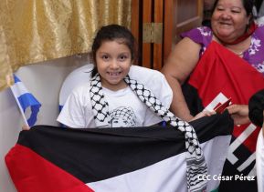 Heroína palestina Leila Khaled de visita en Nicaragua