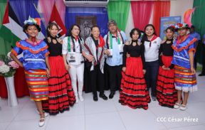 Heroína palestina Leila Khaled de visita en Nicaragua