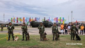 Exposición Estática del Ejército de Nicaragua en saludo al 45 aniversario de fundación