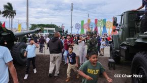 Exposición Estática del Ejército de Nicaragua en saludo al 45 aniversario de fundación