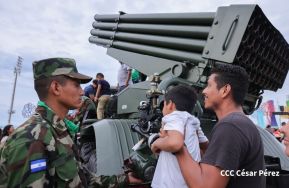 Exposición Estática del Ejército de Nicaragua en saludo al 45 aniversario de fundación