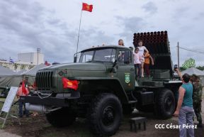 Exposición Estática del Ejército de Nicaragua en saludo al 45 aniversario de fundación