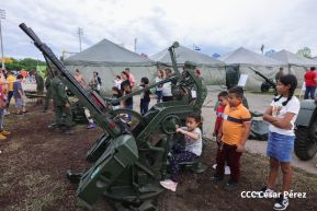 Exposición Estática del Ejército de Nicaragua en saludo al 45 aniversario de fundación