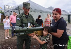 Exposición Estática del Ejército de Nicaragua en saludo al 45 aniversario de fundación