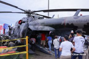 Exposición Estática del Ejército de Nicaragua en saludo al 45 aniversario de fundación