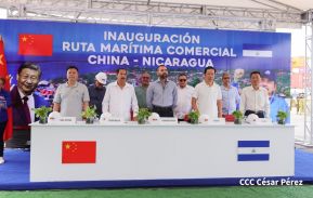 Nicaragua y China inauguran ruta comercial marítima directa