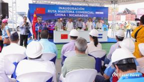 Nicaragua y China inauguran ruta comercial marítima directa
