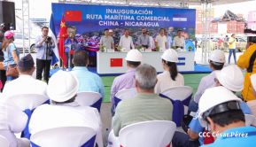 Nicaragua y China inauguran ruta comercial marítima directa