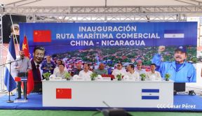 Nicaragua y China inauguran ruta comercial marítima directa