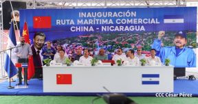 Nicaragua y China inauguran ruta comercial marítima directa