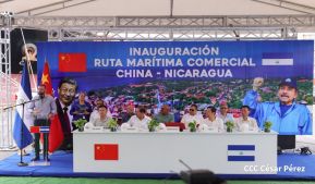 Nicaragua y China inauguran ruta comercial marítima directa