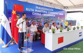 Nicaragua y China inauguran ruta comercial marítima directa