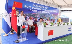 Nicaragua y China inauguran ruta comercial marítima directa