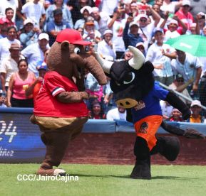 Séptimo juego de la semifinal del Campeonato Germán Pomares entre Los Dantos y Toros de Chontales