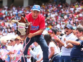 Séptimo juego de la semifinal del Campeonato Germán Pomares entre Los Dantos y Toros de Chontales
