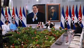 Comandante Daniel y Compañera Rosario en la XI Cumbre Extraordinaria de Jefes de Estado del ALBA-TCP