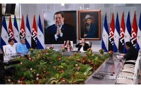 Comandante Daniel y Compañera Rosario en la XI Cumbre Extraordinaria de Jefes de Estado del ALBA-TCP