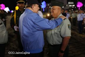 Acto en conmemoración del 45 aniversario de fundación del Ejército de Nicaragua
