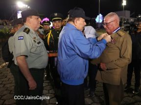 Acto en conmemoración del 45 aniversario de fundación del Ejército de Nicaragua