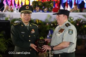 Acto en conmemoración del 45 aniversario de fundación del Ejército de Nicaragua